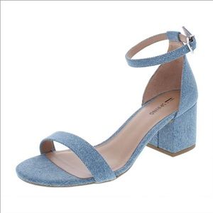 Call It Spring Stangarone Light Blue Black Heel